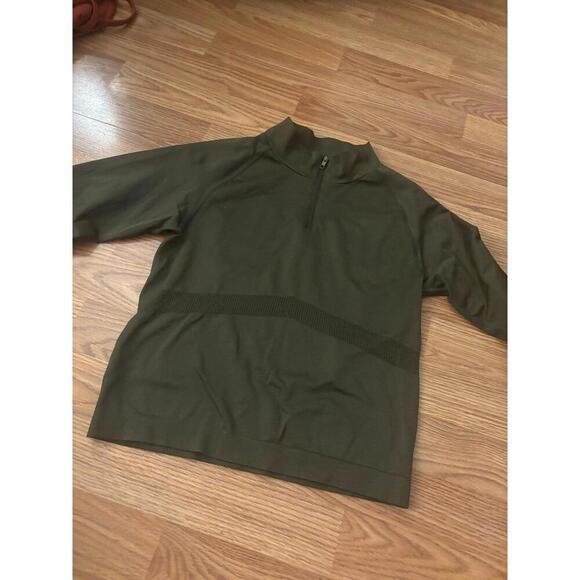 VS PINK Active Seamless Half Zip Cropped pullover Size M/L - Picture 4 of 9